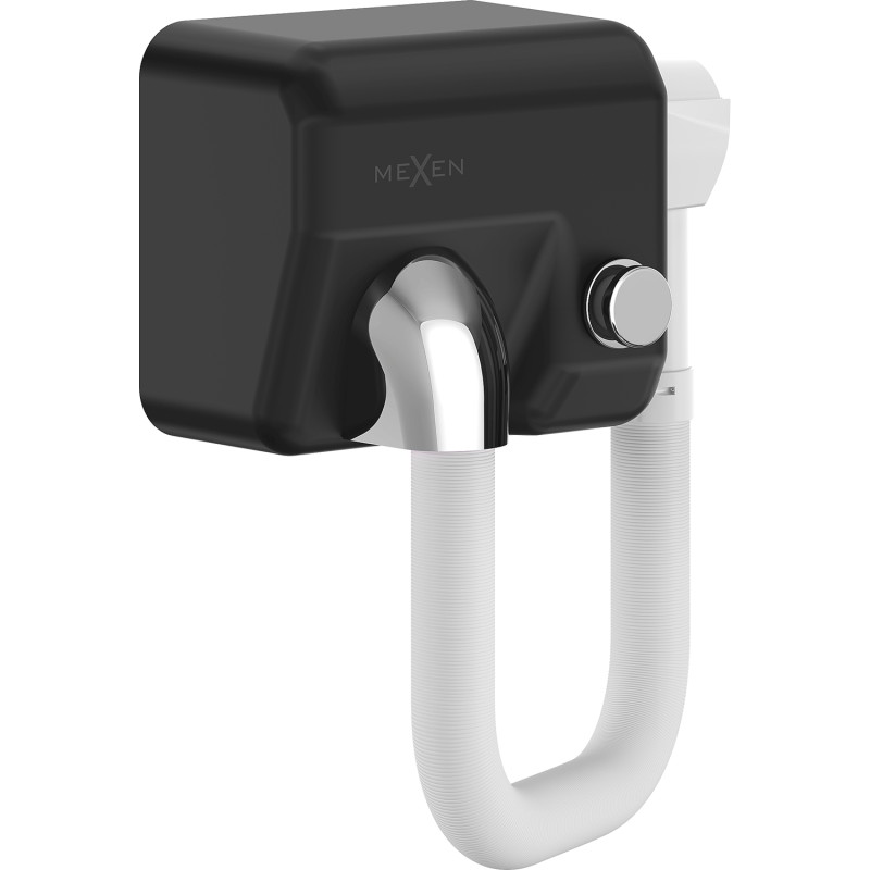 Mexen Aquis-P sèche-cheveux de piscine avec tuyau, 1000 W, noir mat - 70K210-70