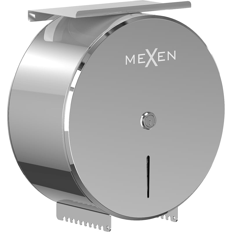 Mexen Spira-H+ support pour papier toilette avec étagère pour téléphone, chromé - 70K561-00