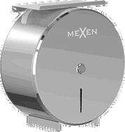 Mexen Spira-H+ support pour papier toilette avec étagère pour téléphone, chromé - 70K561-00