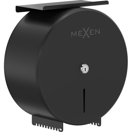 Mexen Spira-H+ boîte à papier toilette avec étagère pour téléphone, noir mat - 70K561-70