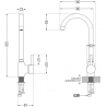 Mexen Gaspar évier en granit 1,5 bac avec égouttoir et robinet Telma, gris - 6507-71-670200-50
