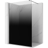 Mexen Kioto paroi de douche Walk-in 70 x 200 cm, ombre noire 8 mm, gun gray brossé - 800-070-101-66-76