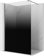 Mexen Kioto paroi de douche Walk-in 70 x 200 cm, ombre noire 8 mm, gun gray brossé - 800-070-101-66-76