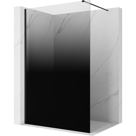 Mexen Kioto paroi de douche Walk-in 70 x 200 cm, ombrée noire 8 mm, noire - 800-070-101-70-76