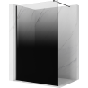 Mexen Kioto paroi de douche Walk-in 70 x 200 cm, ombrée noire 8 mm, noire - 800-070-101-70-76