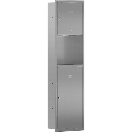 Mexen Linox récipient encastré pour serviettes en papier avec poubelle, inox - 70K003-01 - 70K002-01