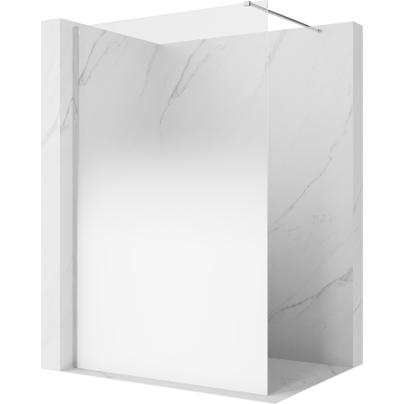 Mexen Kioto paroi de douche Walk-in 80 x 200 cm, ombre blanche 8 mm, chrome - 800-080-101-01-86