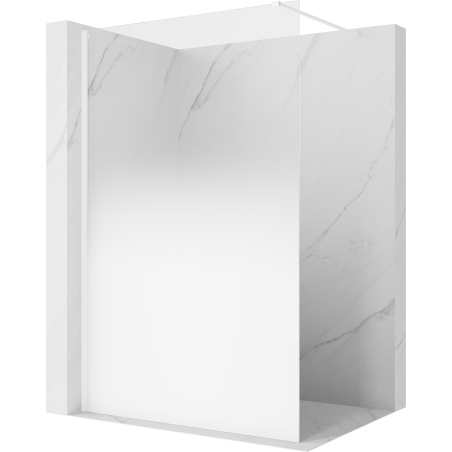 Mexen Kioto paroi de douche Walk-in 130 x 200 cm, ombre blanche 8 mm, blanche - 800-130-101-20-86