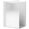 Mexen Kioto paroi de douche Walk-in 150 x 200 cm, ombre blanc 8 mm, blanc - 800-150-101-20-86