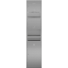 Mexen Linox récipient encastré pour serviettes en papier avec sèche-mains et poubelle, inox - 70K001-01