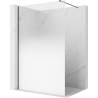 Mexen Kioto paroi de douche Walk-in 110 x 200 cm, ombre blanche 8 mm, gun gray brossé - 800-110-101-66-86