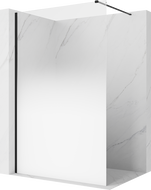 Mexen Kioto paroi de douche Walk-in 110 x 200 cm, ombre blanche 8 mm, noire - 800-110-101-70-86