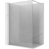 Mexen Kioto paroi de douche Walk-in 110 x 200 cm, crackle transparent 12 mm, chrome - 800-110-101-01-04-X
