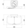 Mexen Mello table à langer pour bébé - 70K010-00