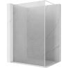 Mexen Kioto Paroi de douche Walk-in 80 x 200 cm, transparent cracklé 12 mm, blanc - 800-080-101-20-04-X