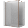 Mexen Kioto paroi de douche Walk-in 110 x 200 cm, crackle transparent 12 mm, cuivre brossé - 800-110-101-65-04-X