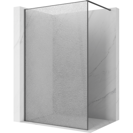 Mexen Kioto paroi de douche Walk-in 70 x 200 cm, crackle transparent 12 mm, gris canon brossé - 800-070-101-66-04-X