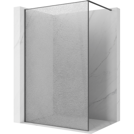 Mexen Kioto Paroi de douche Walk-in 130 x 200 cm, crackle transparent 12 mm, gun gris brossé - 800-130-101-66-04-X
