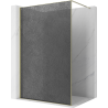 Mexen Kioto paroi de douche Walk-in 150 x 200 cm, crackle graphite 12 mm, or - 800-150-101-50-44-X