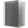 Mexen Kioto Paroi de douche Walk-in 160 x 200 cm, crackle graphite 12 mm, or - 800-160-101-50-44-X