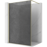Mexen Kioto paroi de douche Walk-in 140 x 200 cm, crackle graphite 12 mm, or brossé - 800-140-101-55-44-X