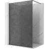 Mexen Kioto paroi de douche Walk-in 110 x 200 cm, crackle graphite 12 mm, gris pistolet brossé - 800-110-101-66-44-X