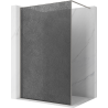 Mexen Kioto paroi de douche Walk-in 70 x 200 cm, crackle graphite 12 mm, nickel brossé - 800-070-101-97-44-X