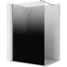 Mexen Kioto paroi de douche Walk-in 70 x 200 cm, ombre noir 8 mm, métal canon - 800-070-101-95-76