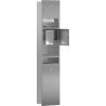 Mexen Linox récipient encastré pour serviettes en papier avec sèche-mains et poubelle, inox - 70K001-01