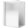 Mexen Kioto paroi de douche Walk-in 90 x 200 cm, ombre blanche 8 mm, gun metal - 800-090-101-95-86