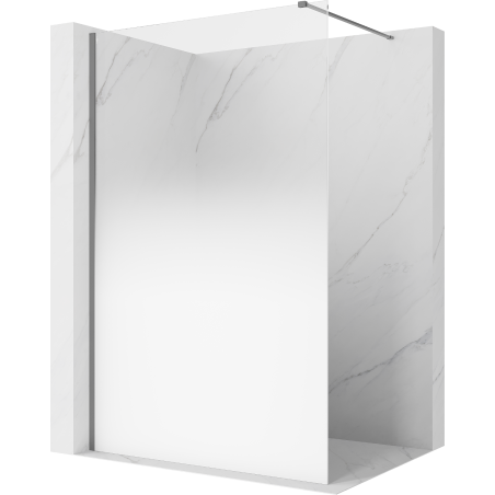 Mexen Kioto paroi de douche Walk-in 150 x 200 cm, ombré blanc 8 mm, gun métal - 800-150-101-95-86