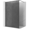 Mexen Kioto paroi de douche Walk-in 90 x 200 cm, crackle graphite 12 mm, gun metal - 800-090-101-95-44-X