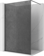 Mexen Kioto Paroi de douche Walk-in 110 x 200 cm, crackle graphite 12 mm, gun metal - 800-110-101-95-44-X