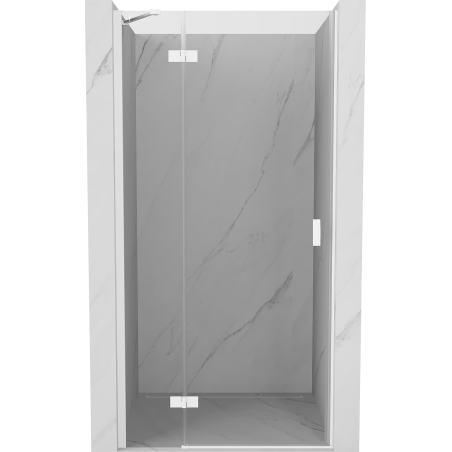 Mexen Mist-H porte de douche battante gauche 70 cm, transparente, blanche - 8A5-070-000-20-00-L