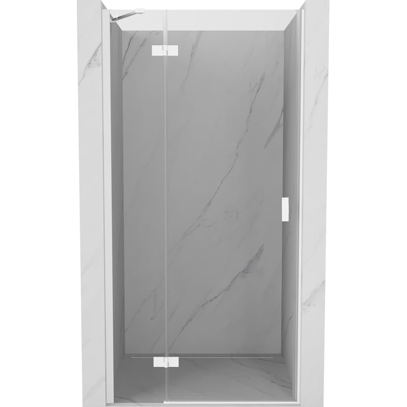 Mexen Mist-H porte de douche pliante gauche 110 cm, transparent, blanc - 8A5-110-000-20-00-L