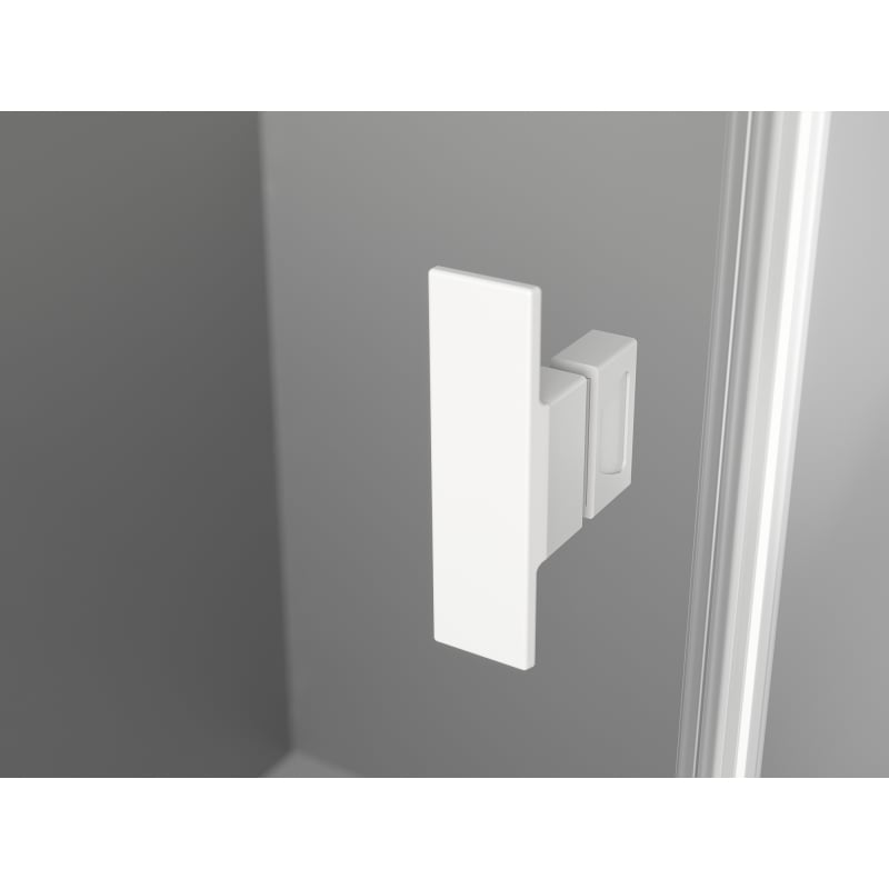 Mexen Mist-H porte de douche pivotante gauche 115 cm, transparente, blanche - 8A5-115-000-20-00-L