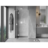 Mexen Mist-H porte de douche pivotante gauche 120 cm, transparente, blanche - 8A5-120-000-20-00-L