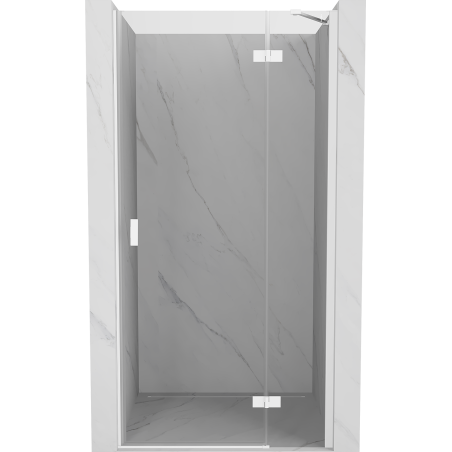 Mexen Mist-H porte de douche pivotante droite 75 cm, transparente, blanche - 8A5-075-000-20-00-P