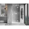 Mexen Mist-H porte de douche battante droite 100 cm, transparent, blanc - 8A5-100-000-20-00-P