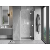 Mexen Mist-H porte de douche battante droite 100 cm, transparent, blanc - 8A5-100-000-20-00-P