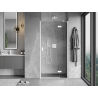 Mexen Mist-H porte de douche pivotante droite 115 cm, transparente, blanche - 8A5-115-000-20-00-P