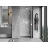 Mexen Mist-H porte de douche pivotante droite 120 cm, transparente, blanche - 8A5-120-000-20-00-P