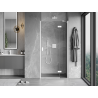 Mexen Mist-H porte de douche pivotante droite 120 cm, transparente, blanche - 8A5-120-000-20-00-P