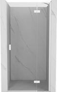 Mexen Mist-H porte de douche pivotante droite 120 cm, transparente, blanche - 8A5-120-000-20-00-P