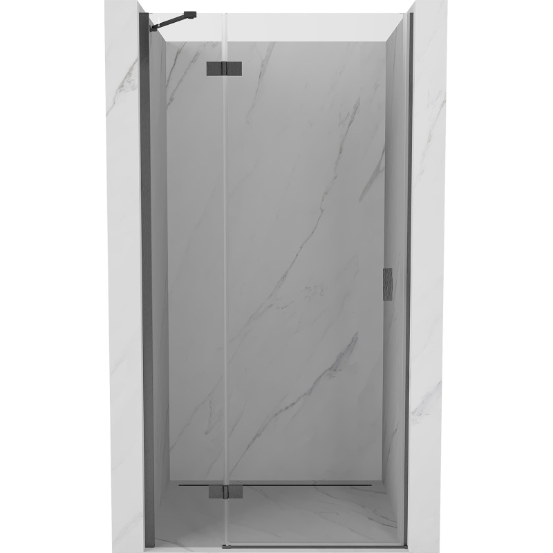 Mexen Mist-H porte de douche pivotante gauche 80 cm, transparent, gris canon brossé - 8A5-080-000-66-00-L