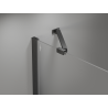 Mexen Mist-H porte de douche pivotante gauche 85 cm, transparent, gris canon brossé - 8A5-085-000-66-00-L