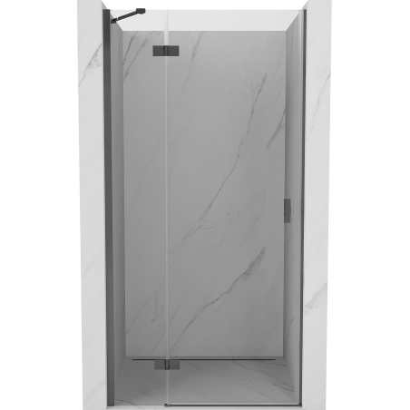 Mexen Mist-H porte de douche pivotante gauche 90 cm, transparent, gris canon brossé - 8A5-090-000-66-00-L
