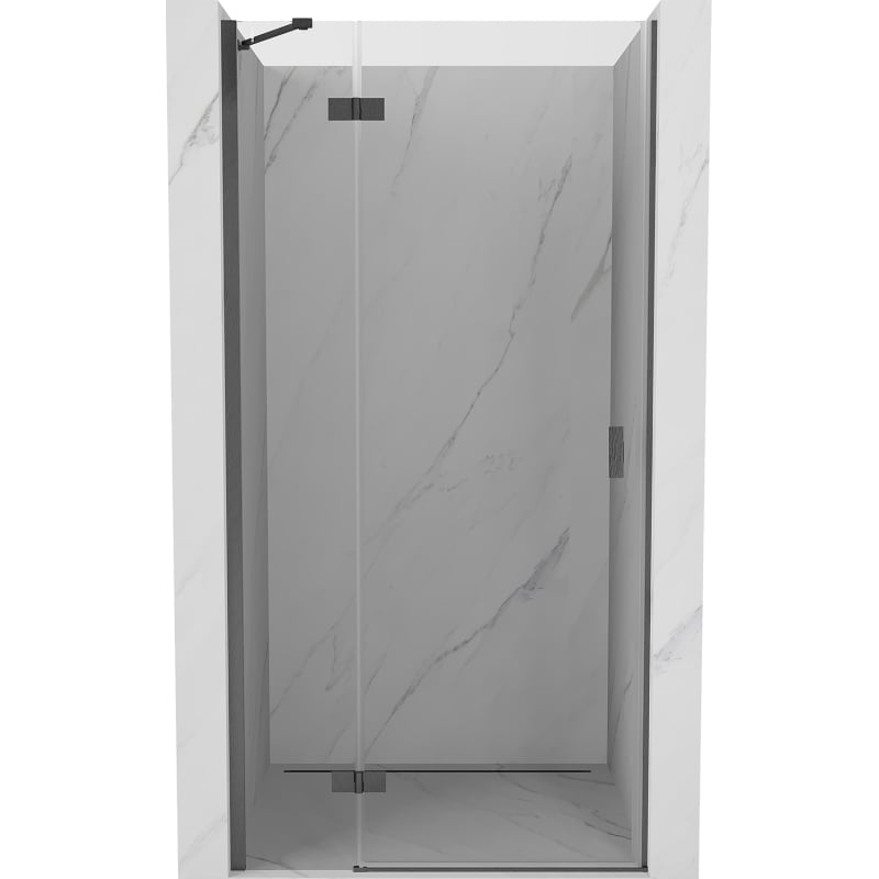 Mexen Mist-H porte de douche pivotante gauche 105 cm, transparente, gris canon brossé - 8A5-105-000-66-00-L