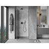 Mexen Mist-H porte de douche pivotante gauche 120 cm, transparente, gris canon brossé - 8A5-120-000-66-00-L