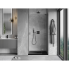 Mexen Mist-H porte de douche pivotante droite 90 cm, transparent, gris canon brossé - 8A5-090-000-66-00-P
